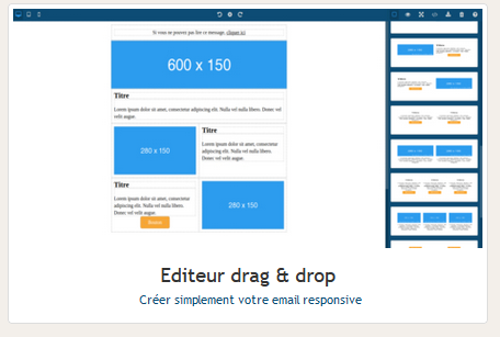 Editeur drag&drop responsive